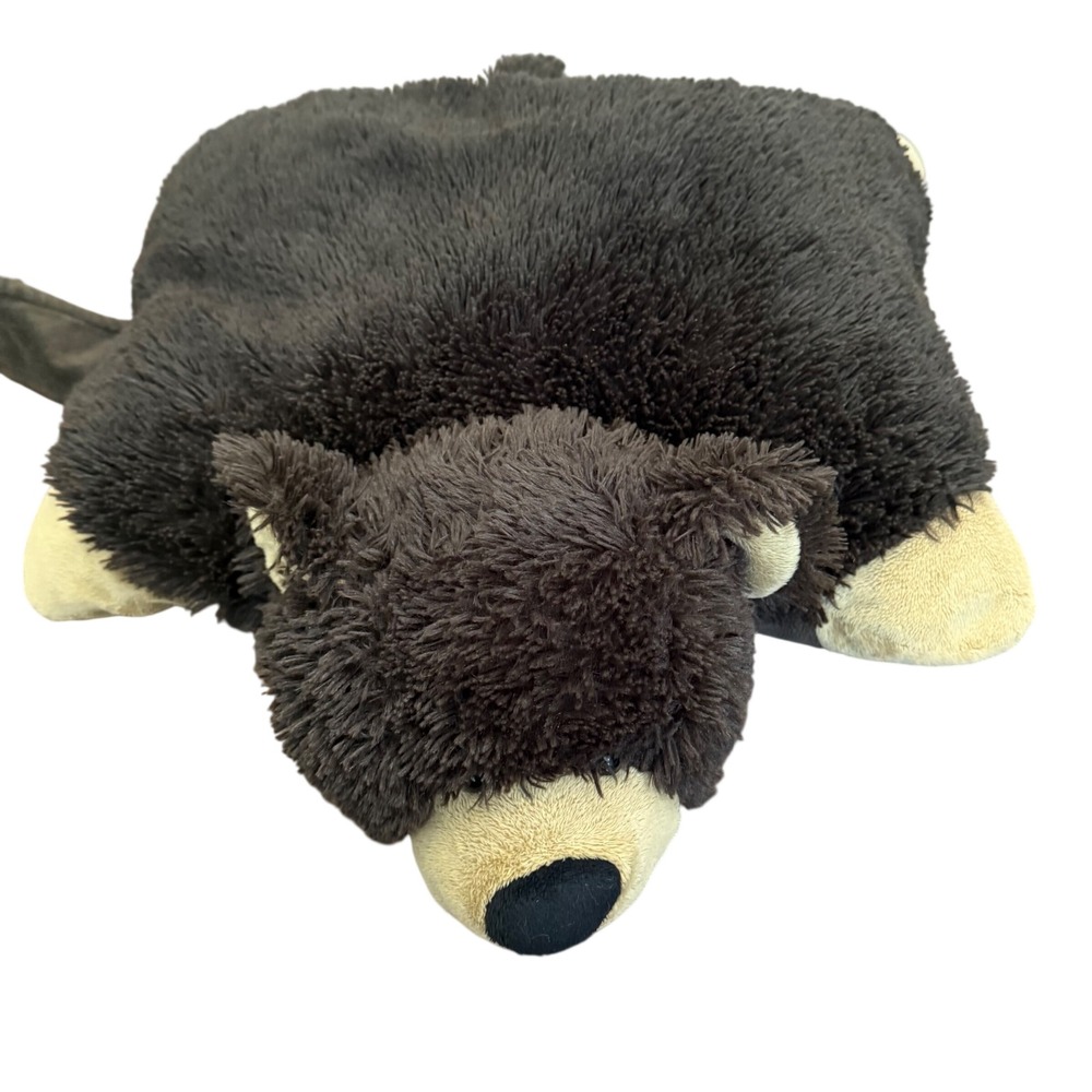 Pillow Pets Brown Bear Plush Stuffed Animal 18 inch Folding Pillow Toy